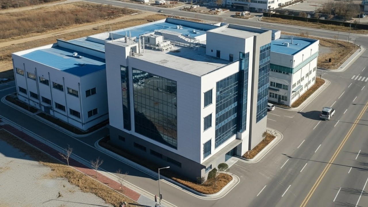 킹오더브랜드팩토리 본사 건물 항공 사진